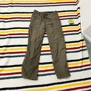The North Face brown wide leg baggy low rise hiking pants